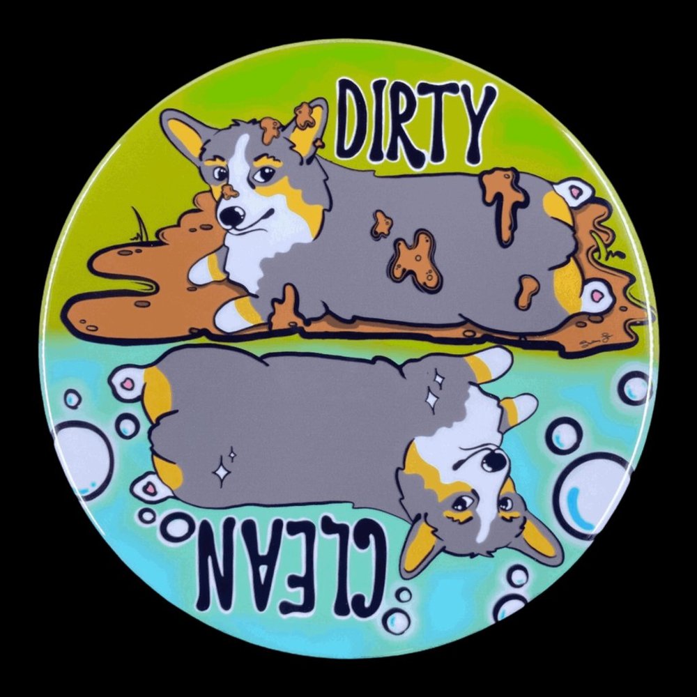 Tricolor Pembroke Welsh Corgi Dishwasher Magnet